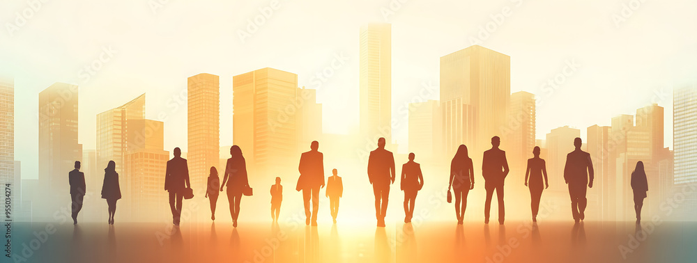“Silhouette of Business People Standing with a Financial Graph in the Background, Representing Corporate Success and Financial Growth, Ideal for Business Presentations and Economic Themes with a Focus “Silhouette of Business People Standing with a Financial Graph in the Background, Representing Corporate Success and Financial Growth, Ideal for Business Presentations and Economic Themes with a Focus