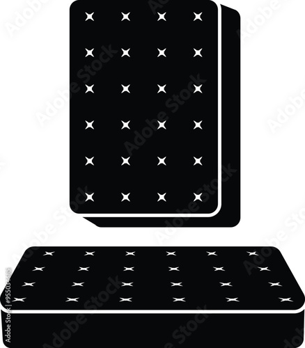 Bed Mattress Foam. Bedding Icon