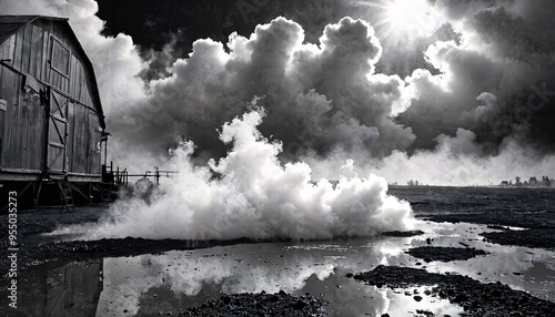 L'atelier sous les nuées de vapeur photo