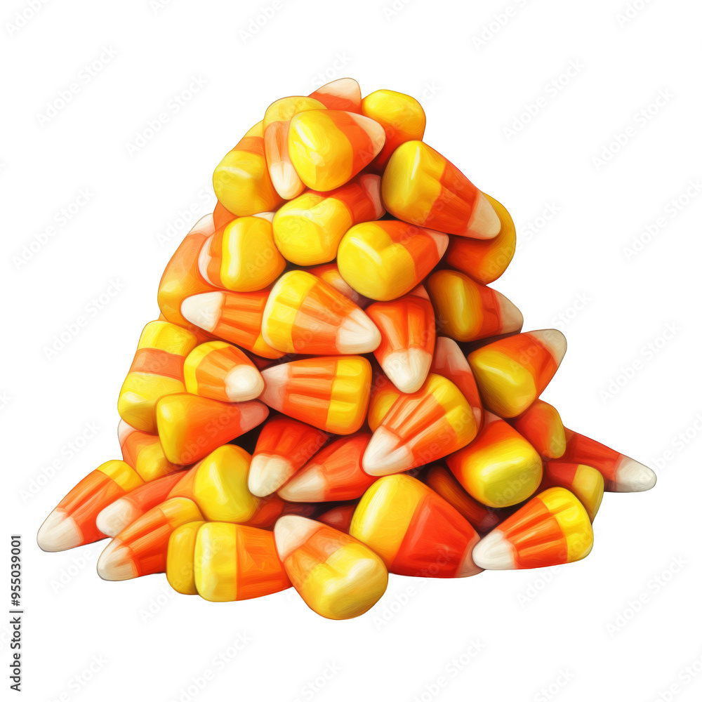 Fototapeta premium A Heap of Candy Corn Candies