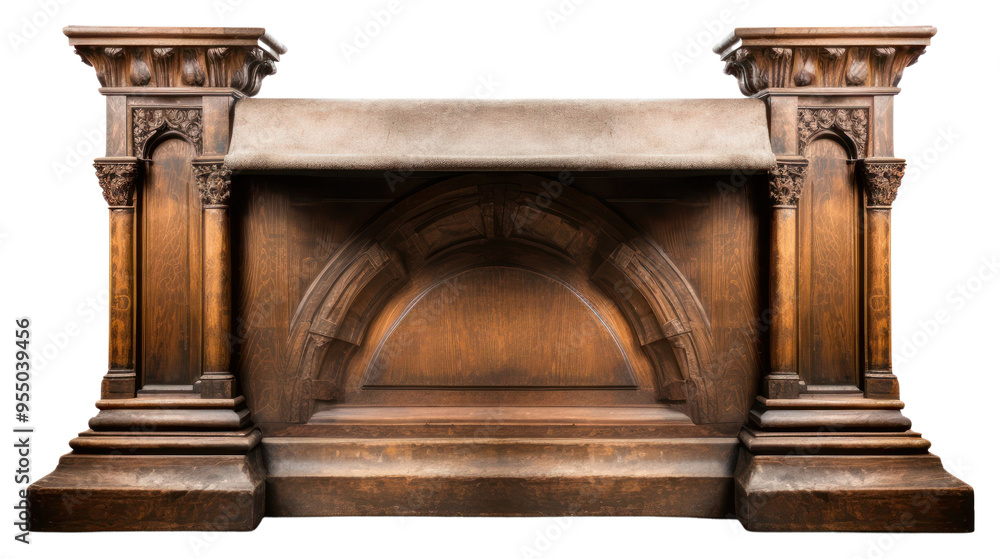 PNG Altar architecture white background spirituality.