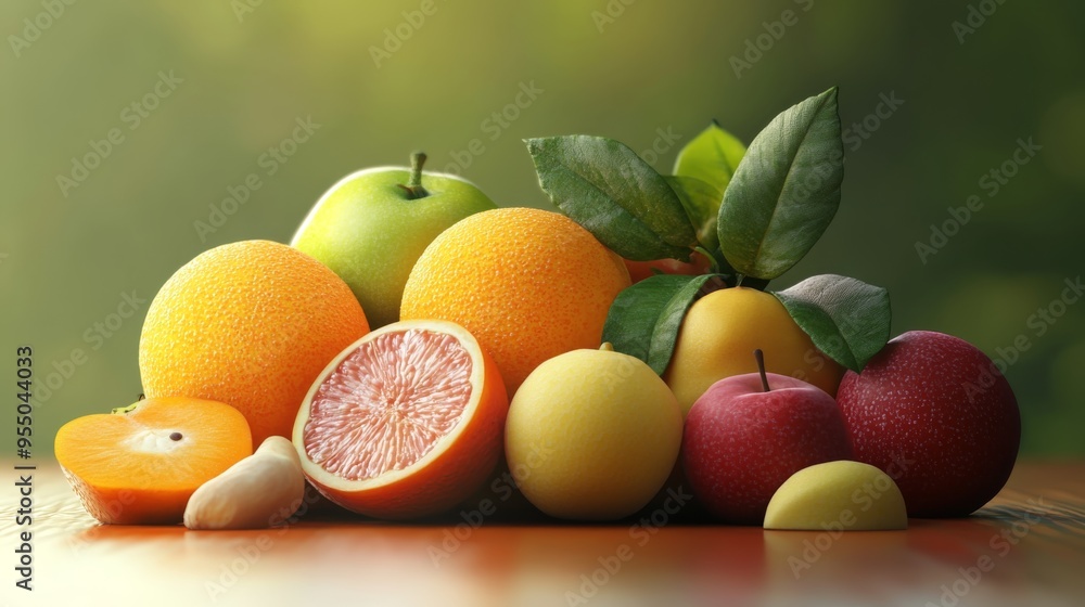 Unique 3D fruit images Unique 3D fruit images