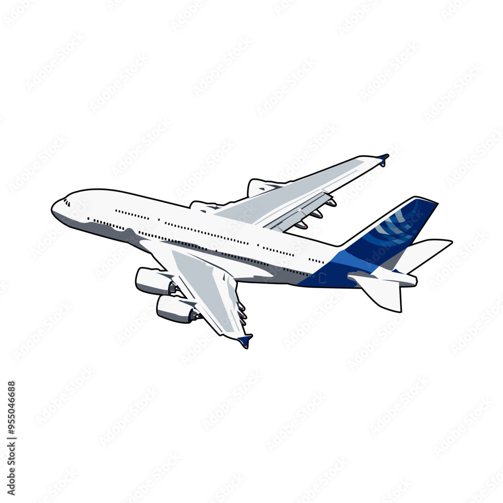 Airplane illustration template Airplane illustration template