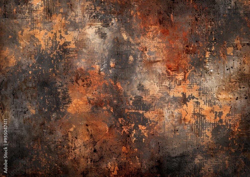 Abstract grunge texture with earthy tones and distressed patterns Abstract grunge texture with earthy tones and distressed patterns