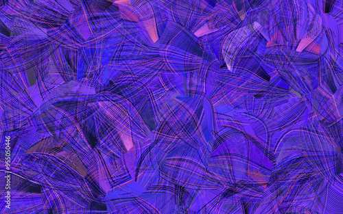 Dark Pink, Blue vector backdrop with memphis shapes.