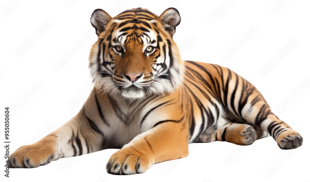 Fototapeta premium PNG Wildlife animal mammal tiger.