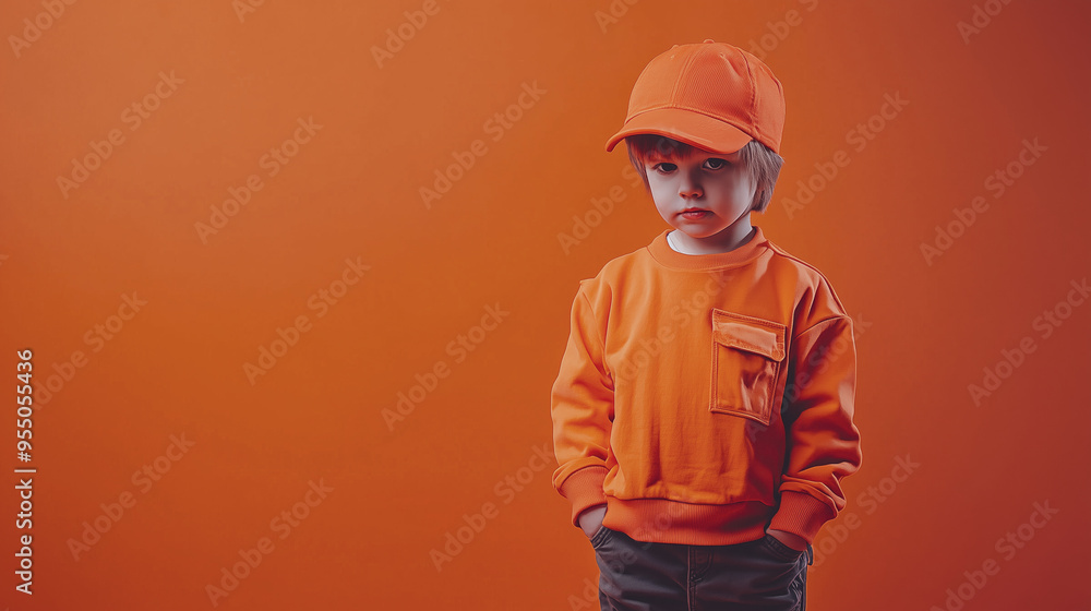 child in orange halloween costume child in orange halloween costume