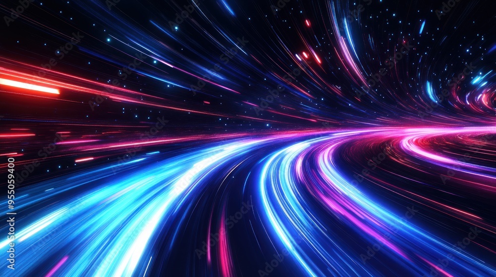 Abstract Lightspeed Trails Abstract Lightspeed Trails