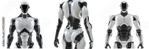 Robotic body contouring, on isolated transparent background