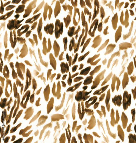 new modern leopard pattern animal design print natural
