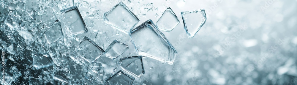 Fresh ice cubes scattered over a textured surface, creating a cool and refreshing atmosphere perfect for beverage photography. Fresh ice cubes scattered over a textured surface, creating a cool and refreshing atmosphere perfect for beverage photography.