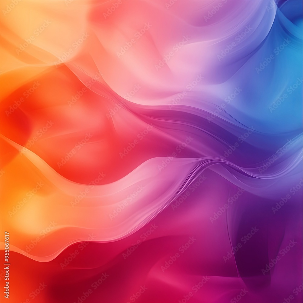 Obraz premium Abstract color modern background with gradient mixed colors. Opaque color mix. Blurred highlights. Modern design template for web cover