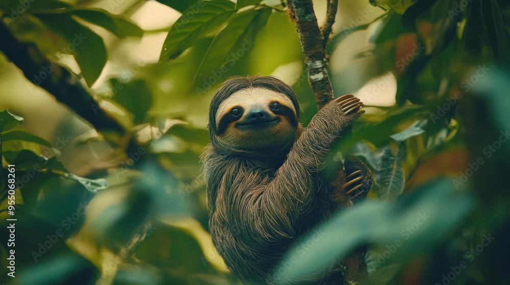Sloth in Rainforest Sloth in Rainforest