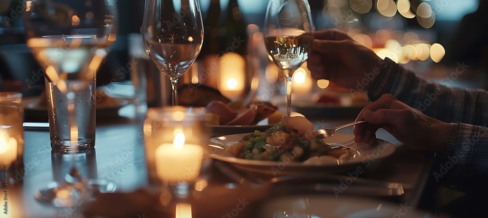 Obraz premium A Food Critic Sampling the Freshly Cooked Food