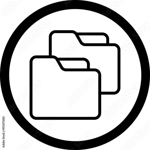 Folder Copy Vector Icon Design