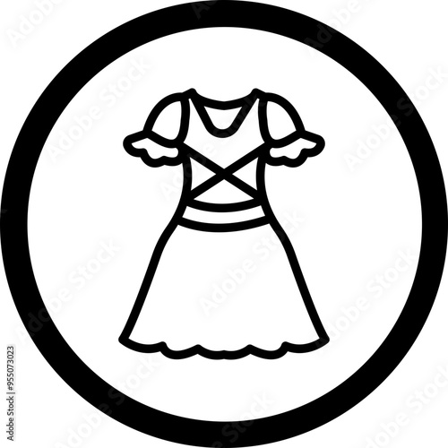 Dirndl Vector Icon Design