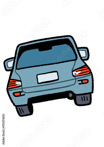 車の後姿