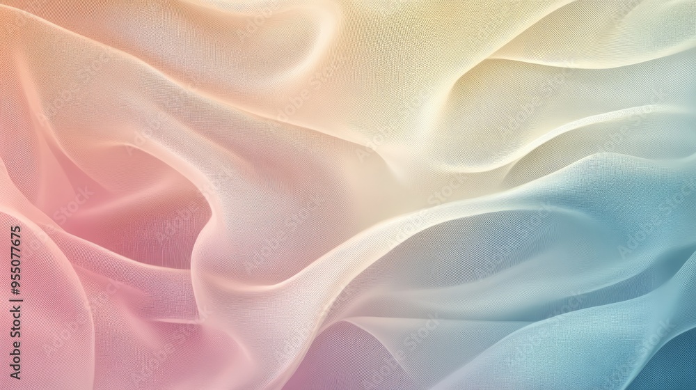Fototapeta premium Abstract lines in a delicate lace pattern with soft colors, creating a refined and elegant background
