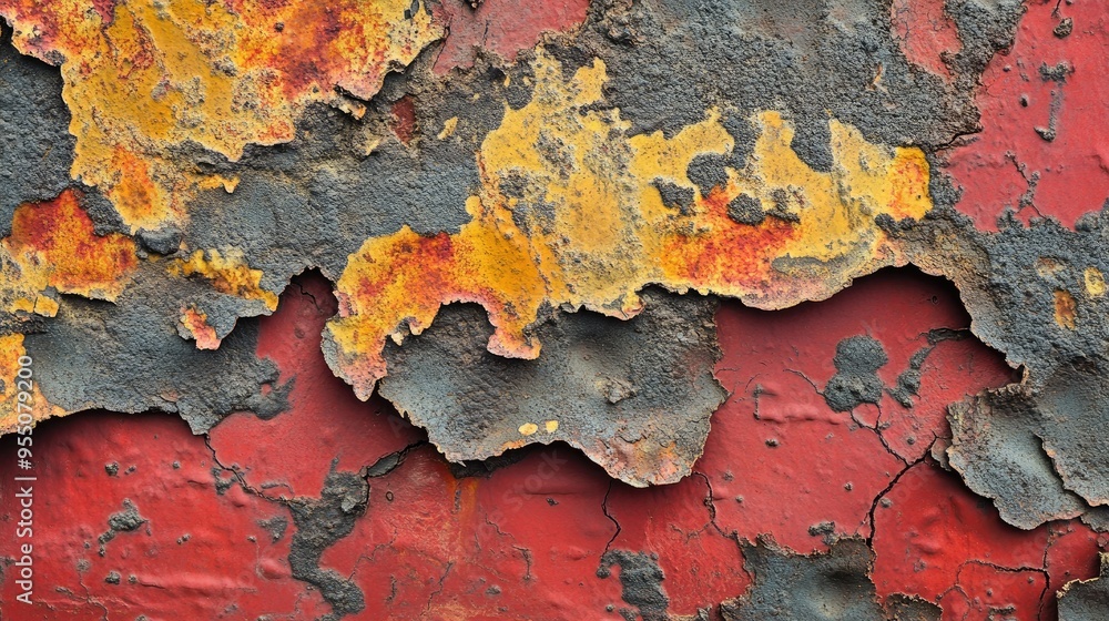 Abstract rust patterns with complex textures and a range of colors, creating a visually striking background Abstract rust patterns with complex textures and a range of colors, creating a visually striking background