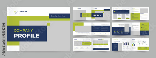 Company profile landscape company profile design