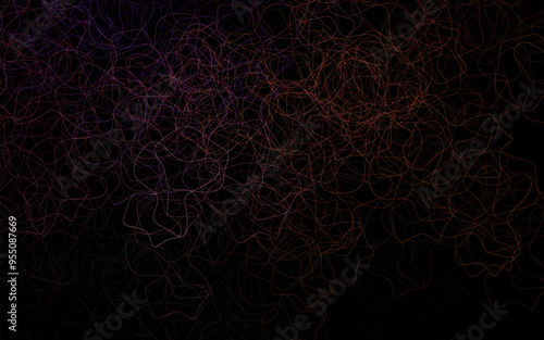 Dark Pink, Green vector template with chaotic shapes.