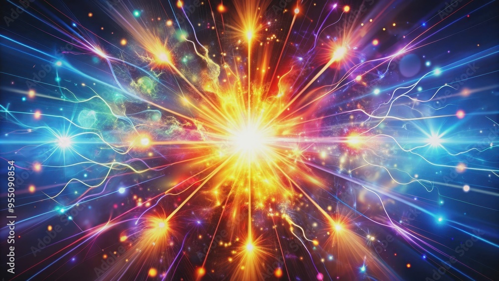 Vibrant and dynamic spark conceptual image with glowing lights and a sense of energy and excitement, spark, energy Vibrant and dynamic spark conceptual image with glowing lights and a sense of energy and excitement, spark, energy