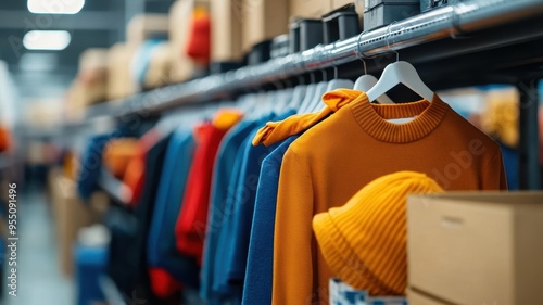 Global supply chain and fashion waste, interconnected factories and landfills," Fast Fashion, Supply chain impact