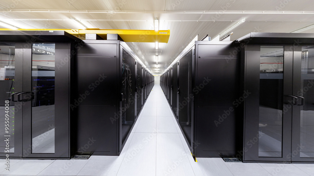 Αυτοκόλλητο Network servers in a data center