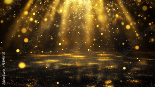 Golden Glitter Effect
