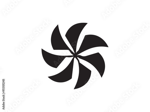 Pinwheel icon. Vector illustration