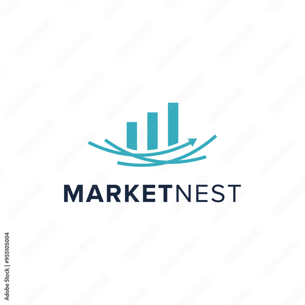 market nest simple sleek creative geometric modern logo design market nest simple sleek creative geometric modern logo design
