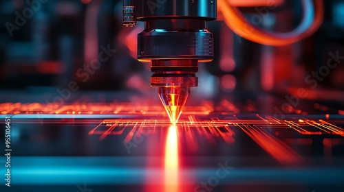 Industrial applications of laser light, focusing on its use in manufacturing, material processing, and quality control