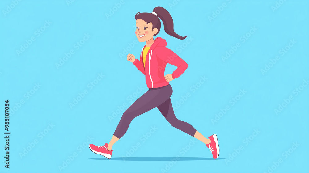 woman running