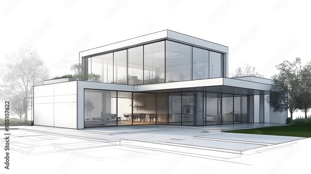 modern office building with windows modern office building with windows