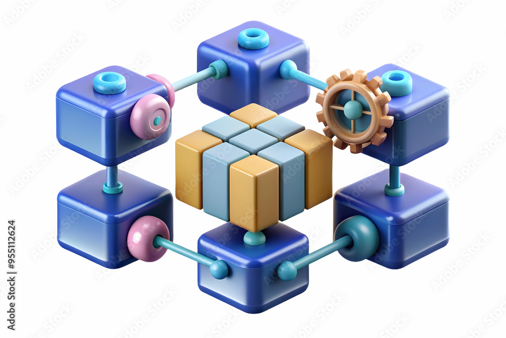 Abstract 3D AI Enhanced Supply Chain Management Concept: Interconnected Lines and Data Nodes Symbolizing Transformation with Cost-Effective Solutions Abstract 3D AI Enhanced Supply Chain Management Concept: Interconnected Lines and Data Nodes Symbolizing Transformation with Cost-Effective Solutions