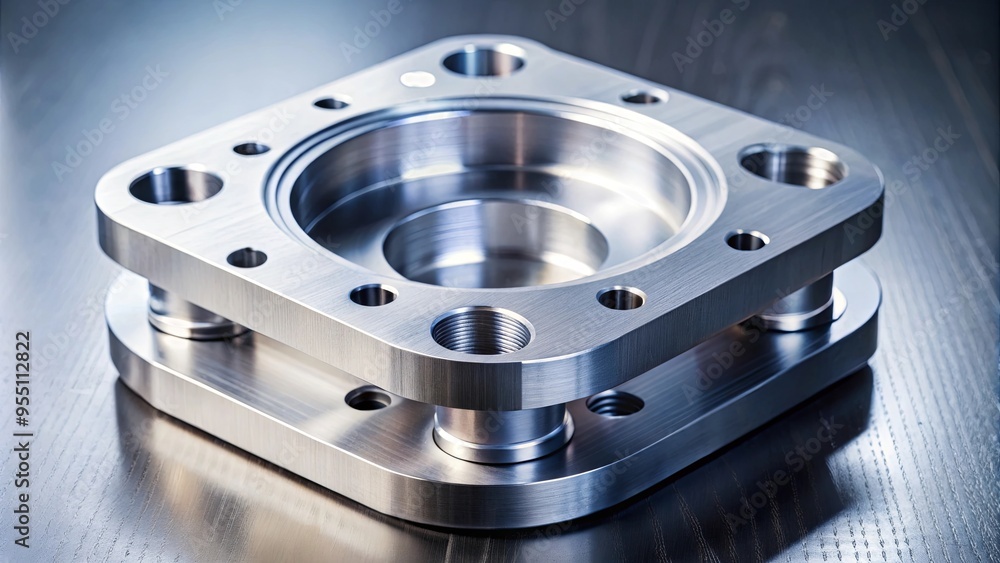 Custom milled machine part made with CNC machine, precision engineering technology equipment Custom milled machine part made with CNC machine, precision engineering technology equipment