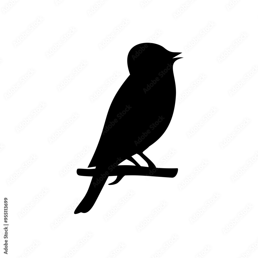 Obraz premium Bird silhouette vector art design