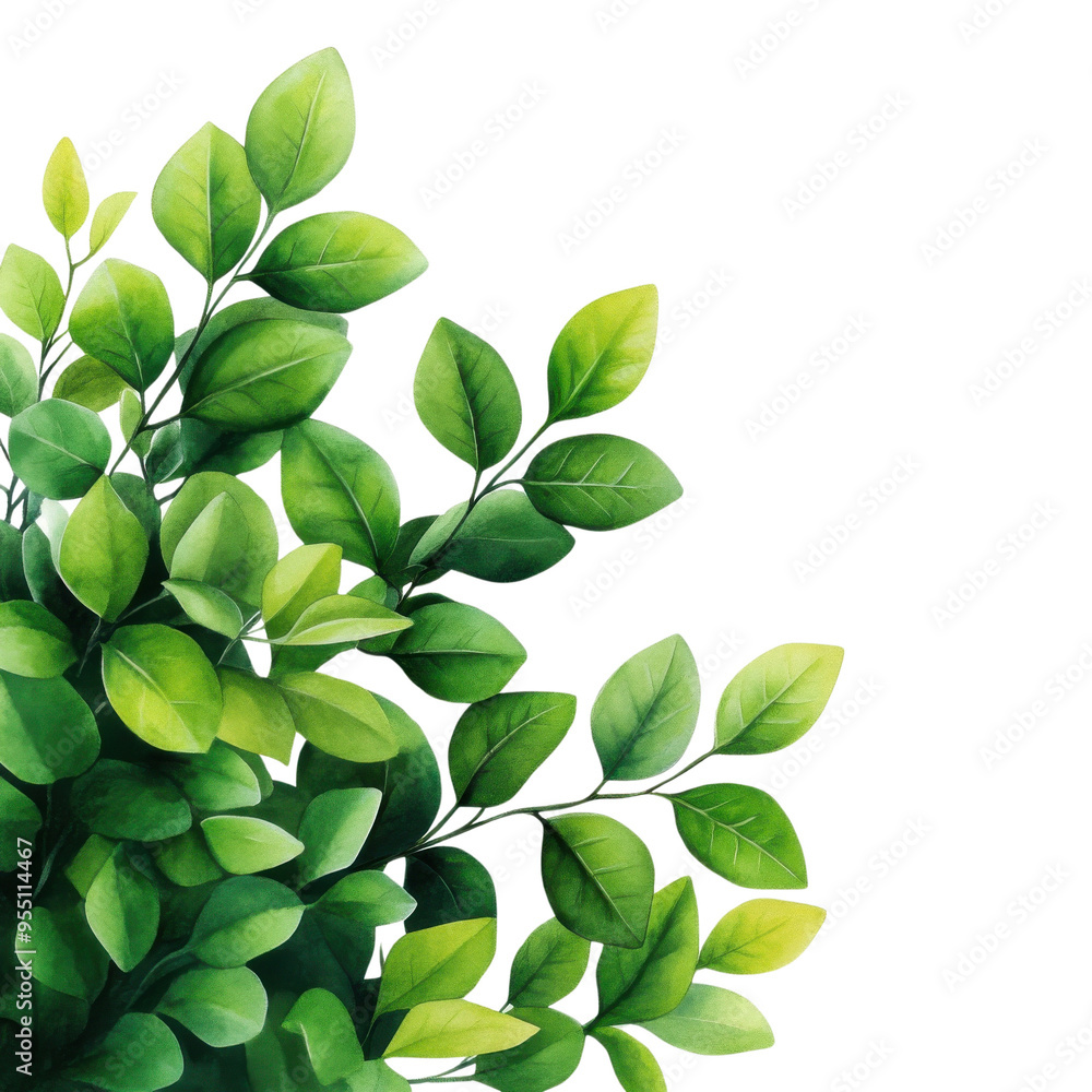 Vibrant green leaves create a lush, natural look, perfect for backgrounds or eco-friendly designs. Vibrant green leaves create a lush, natural look, perfect for backgrounds or eco-friendly designs.