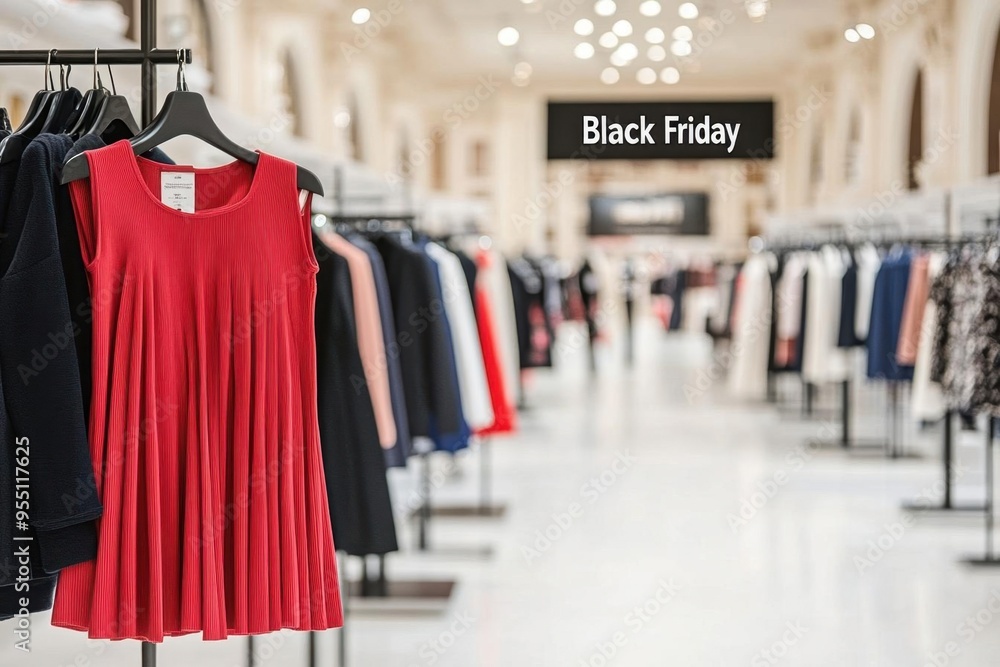 Interior of a high-end fashion store with Interior of a high-end fashion store with