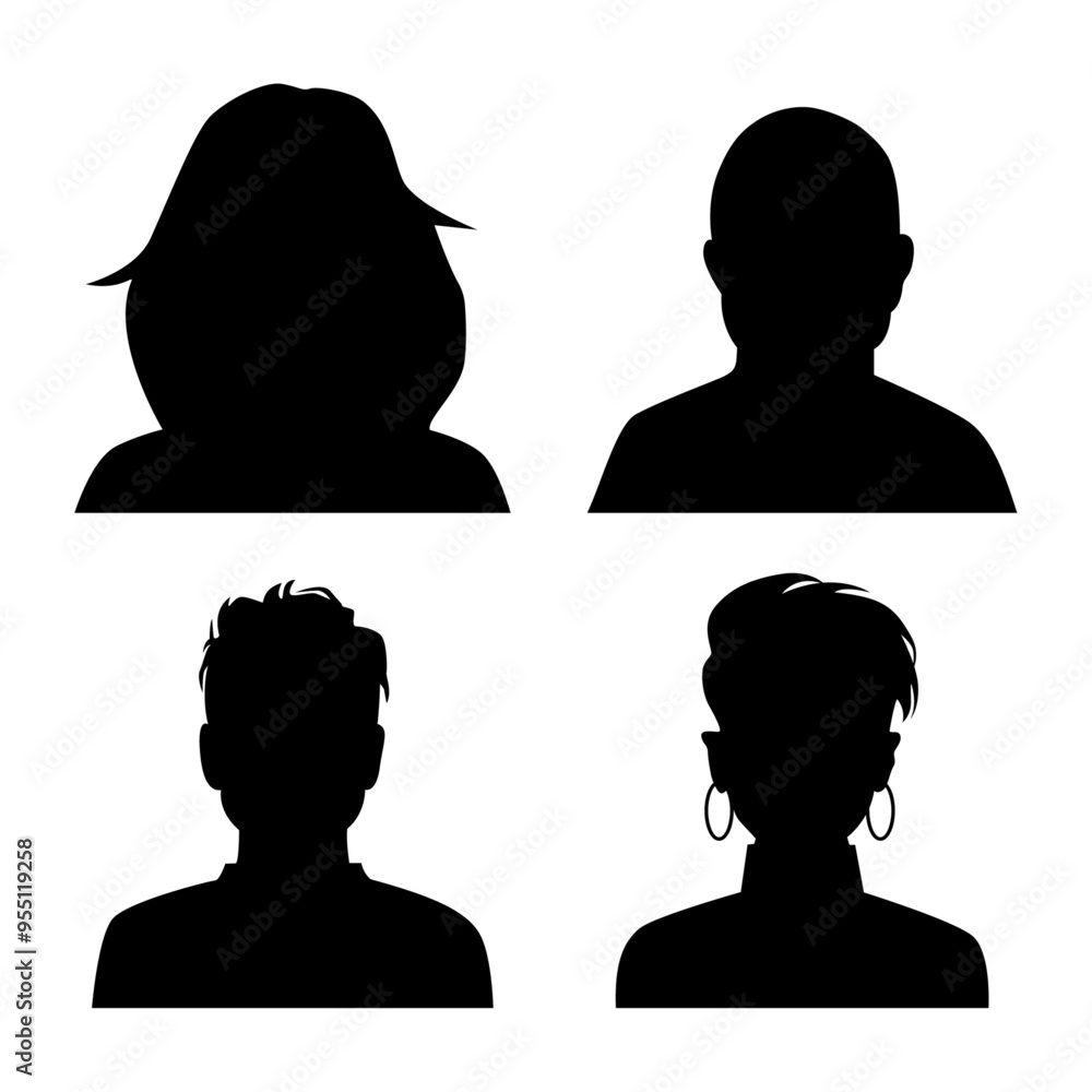 Vector flat illustration. Avatar, user profile, person icon, profile picture. Suitable for social media profiles, icons, screensavers and as a template. Vector flat illustration. Avatar, user profile, person icon, profile picture. Suitable for social media profiles, icons, screensavers and as a template.