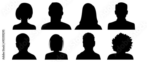 Vector flat illustration. Avatar, user profile, person icon, profile picture. Suitable for social media profiles, icons, screensavers and as a template.