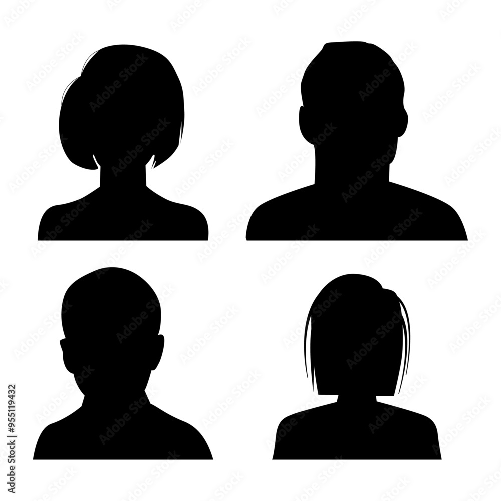 Vector flat illustration. Avatar, user profile, person icon, profile picture. Suitable for social media profiles, icons, screensavers and as a template. Vector flat illustration. Avatar, user profile, person icon, profile picture. Suitable for social media profiles, icons, screensavers and as a template.