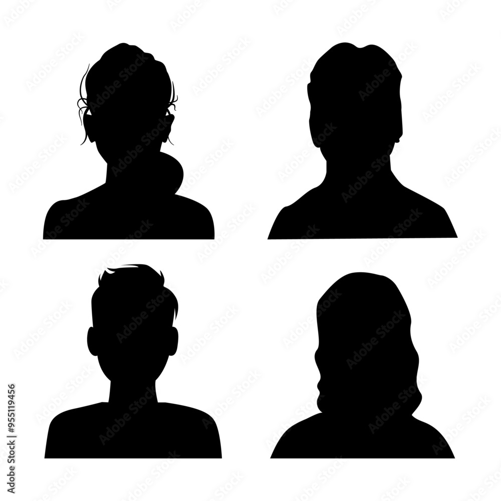 Vector flat illustration. Avatar, user profile, person icon, profile picture. Suitable for social media profiles, icons, screensavers and as a template. Vector flat illustration. Avatar, user profile, person icon, profile picture. Suitable for social media profiles, icons, screensavers and as a template.