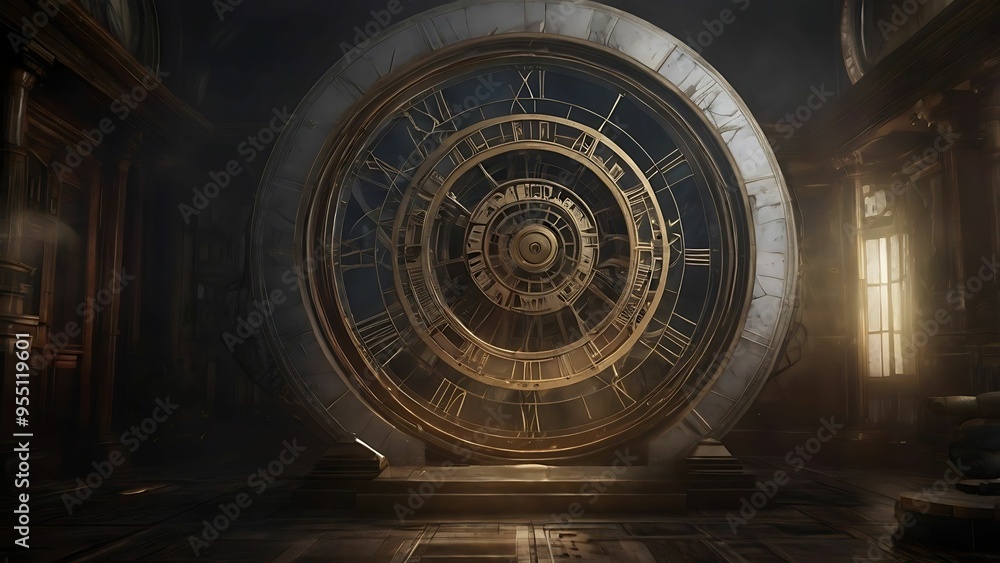 Obraz premium Surreal Astrolabe Vortex