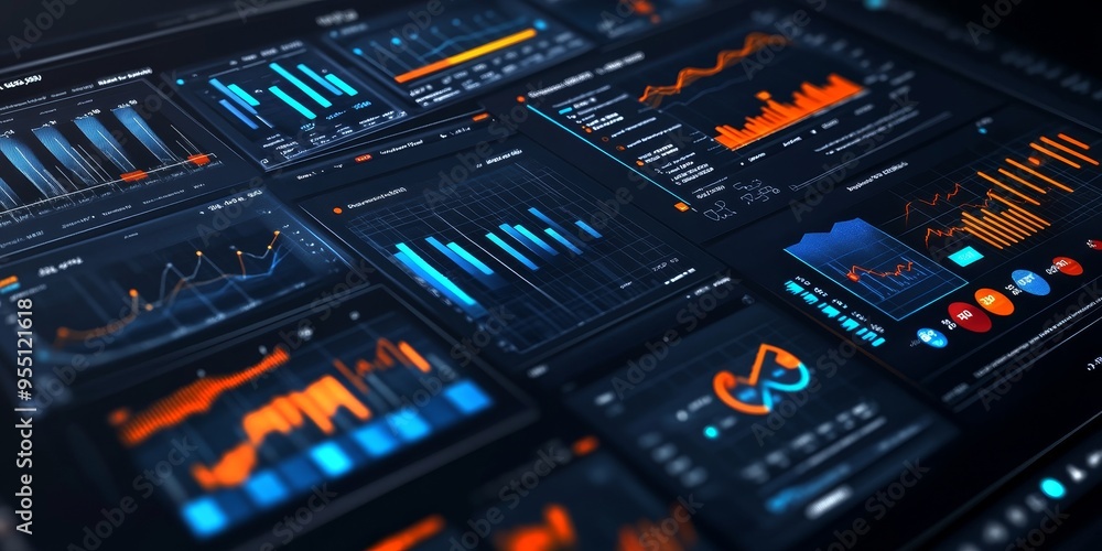 Detailed financial security dashboard with interactive graphs and precise data points professional and sleek design Detailed financial security dashboard with interactive graphs and precise data points professional and sleek design