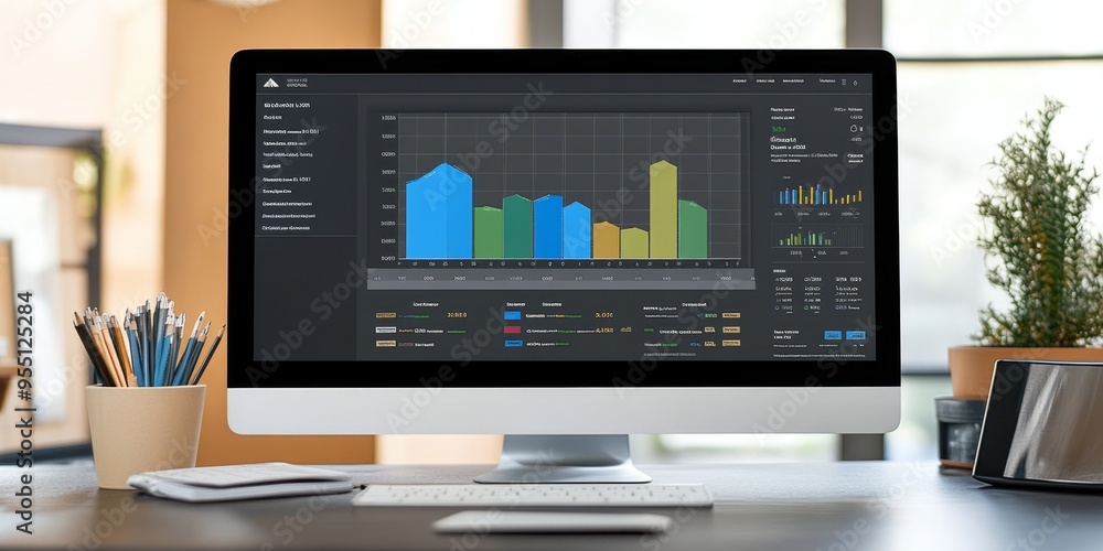 Detailed income management dashboard with interactive graphs and precise categories professional and sleek design Detailed income management dashboard with interactive graphs and precise categories professional and sleek design