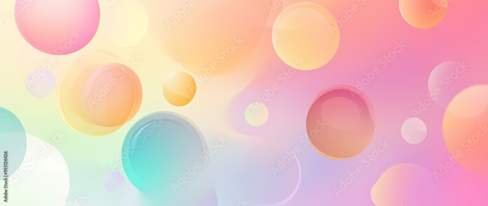 Colorful background wallpaper design with circles and bubbles in pastel colors. Abstract art concept. Colorful background wallpaper design with circles and bubbles in pastel colors. Abstract art concept.