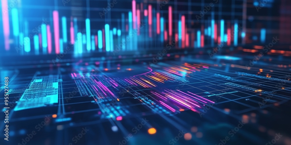 Comprehensive market analysis chart with bar, line, and pie graphs displaying financial data interactive and detailed professional tool Comprehensive market analysis chart with bar, line, and pie graphs displaying financial data interactive and detailed professional tool
