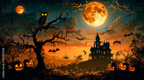 Halloween celebration background