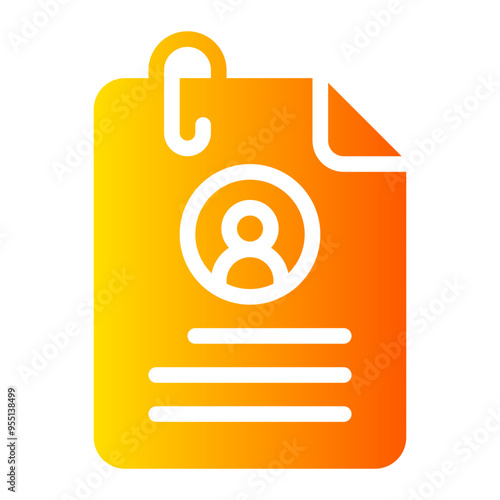 curriculum vitae gradient icon